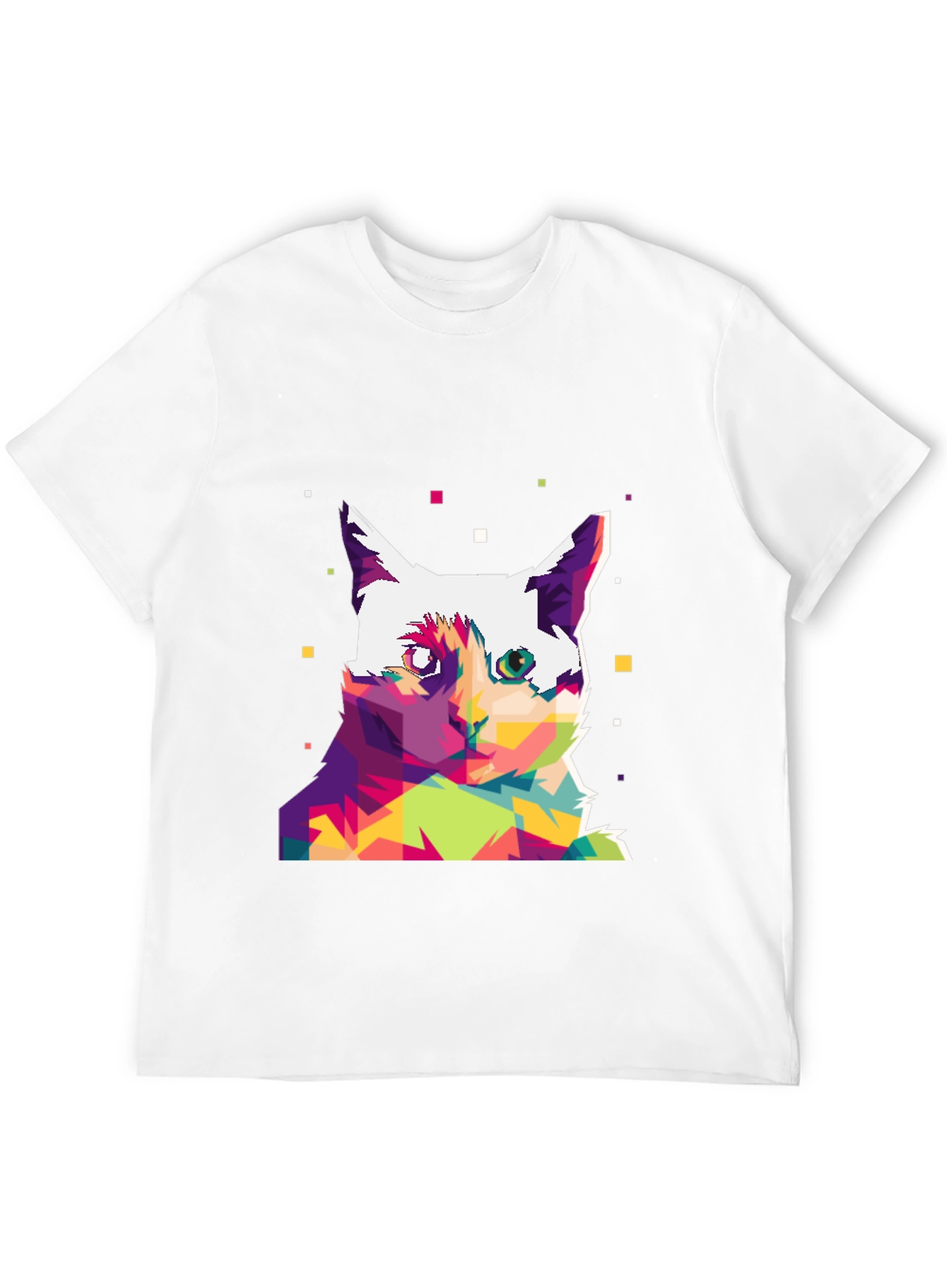Abstract Cat Art Graphic Tee