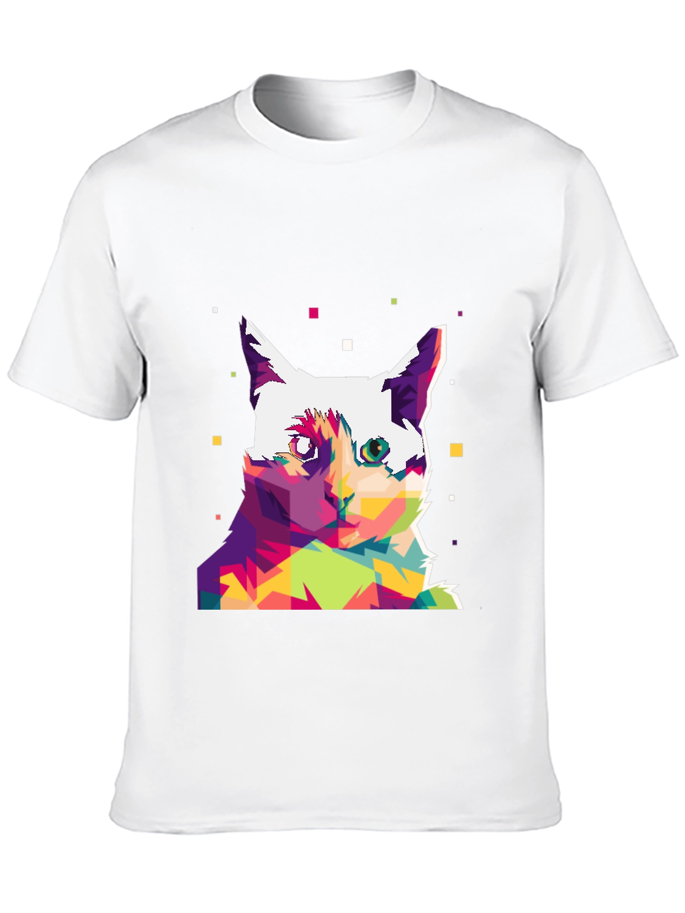 Abstract Cat Art Graphic Tee