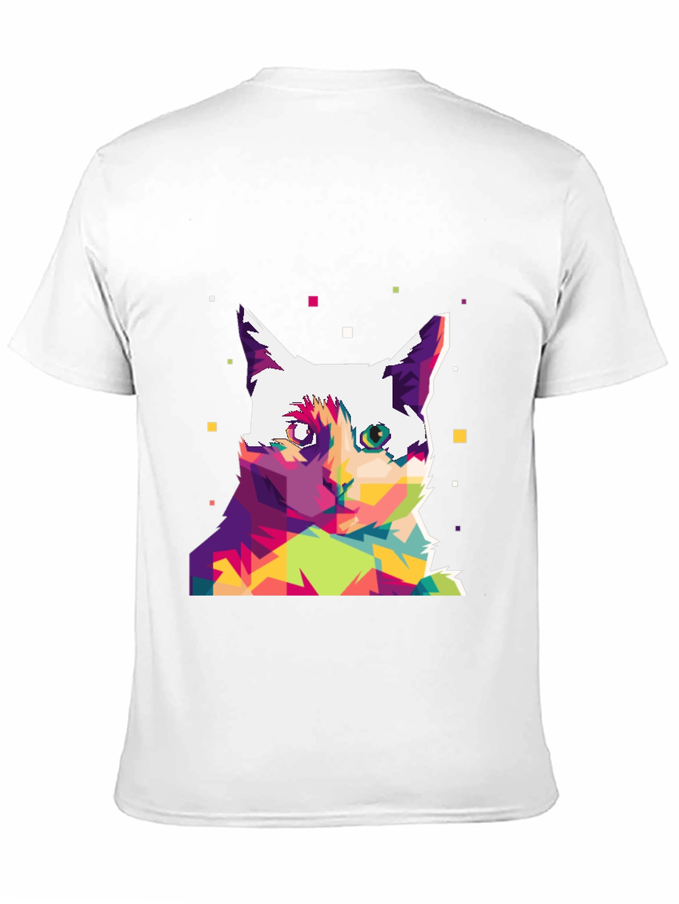 Abstract Cat Art Graphic Tee