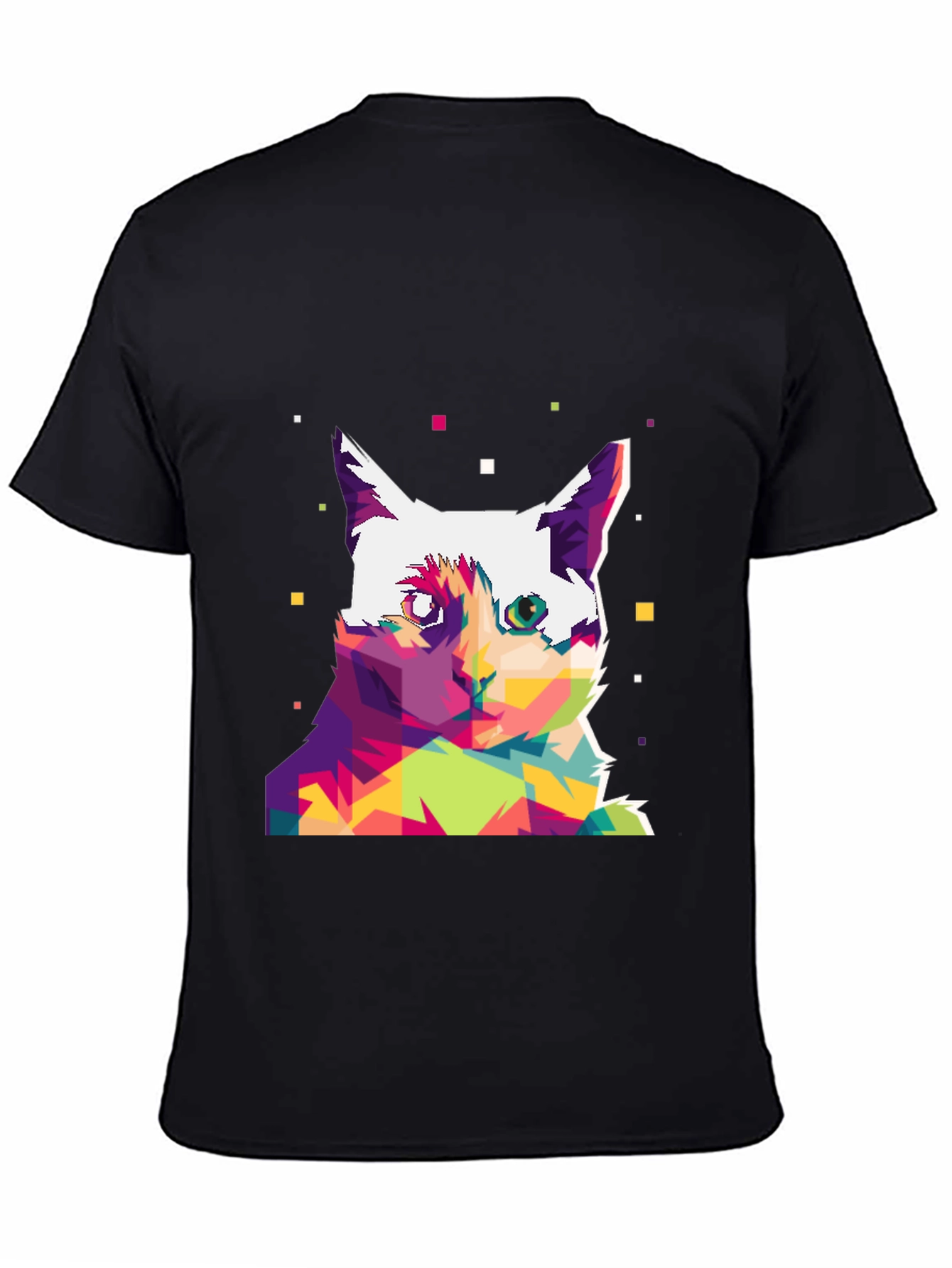 Abstract Cat Art Graphic Tee