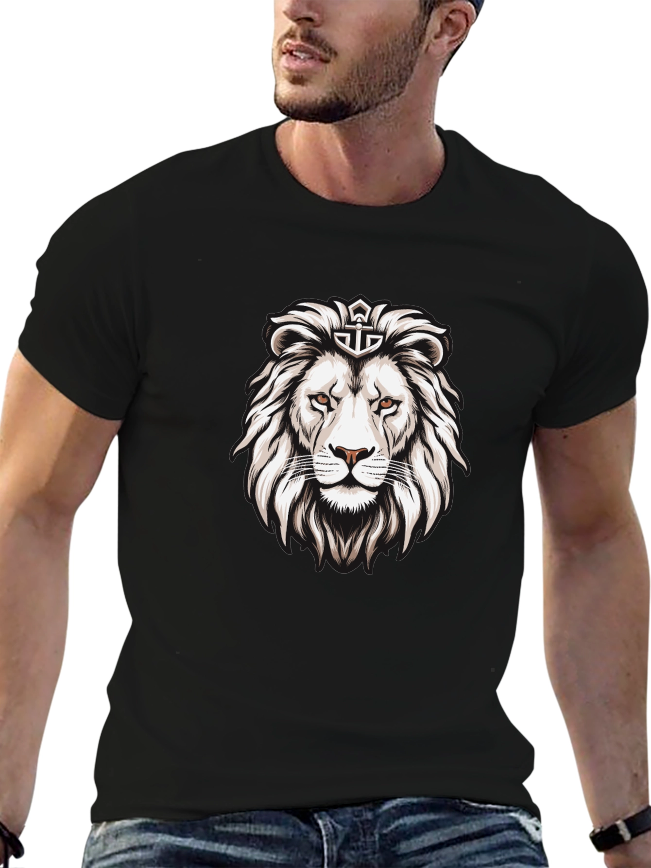 Lion King Graphic Black T-Shirt for Men