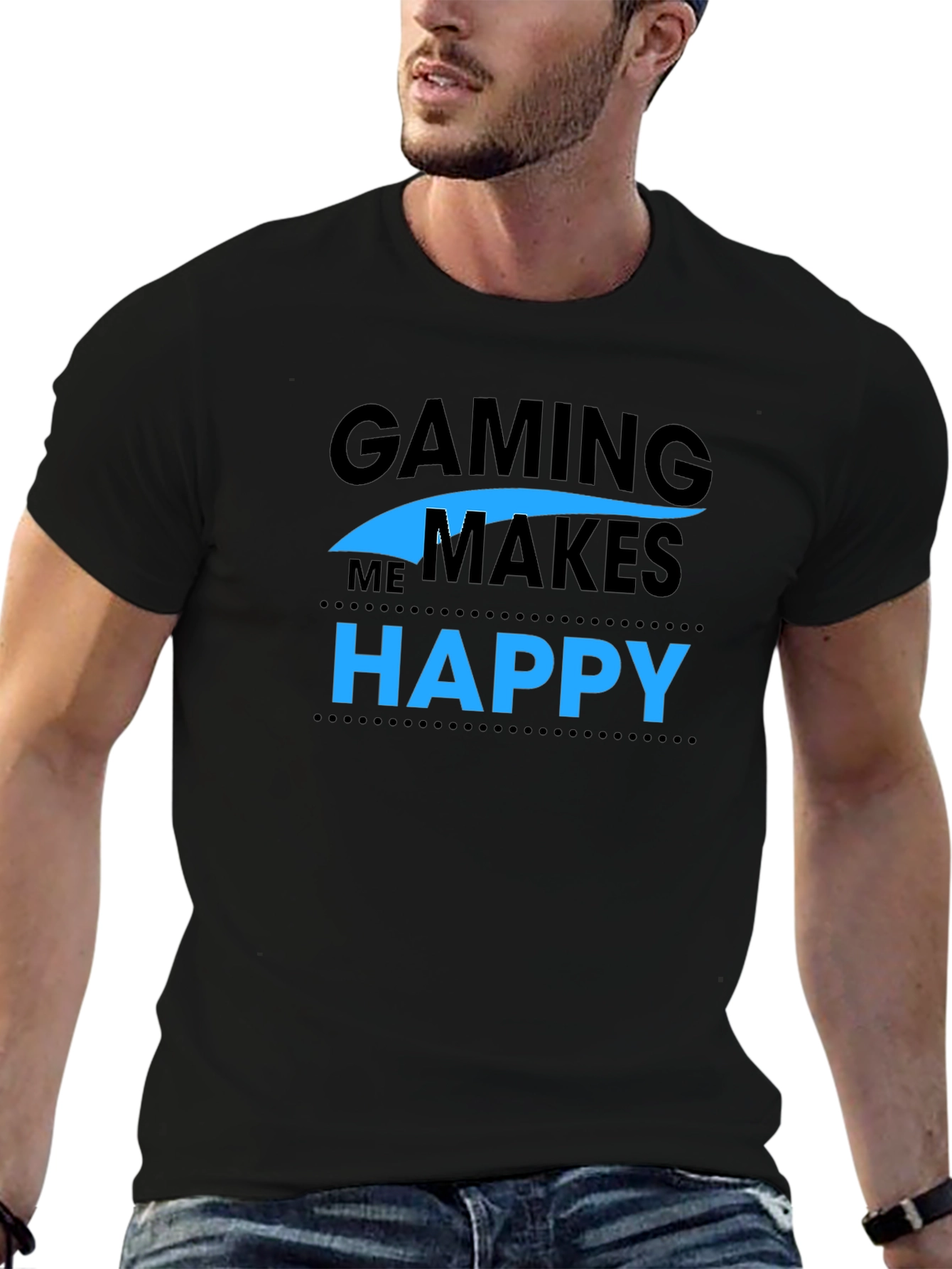 Gaming Makes Me Happy T-Shirt - Gamer Apparel