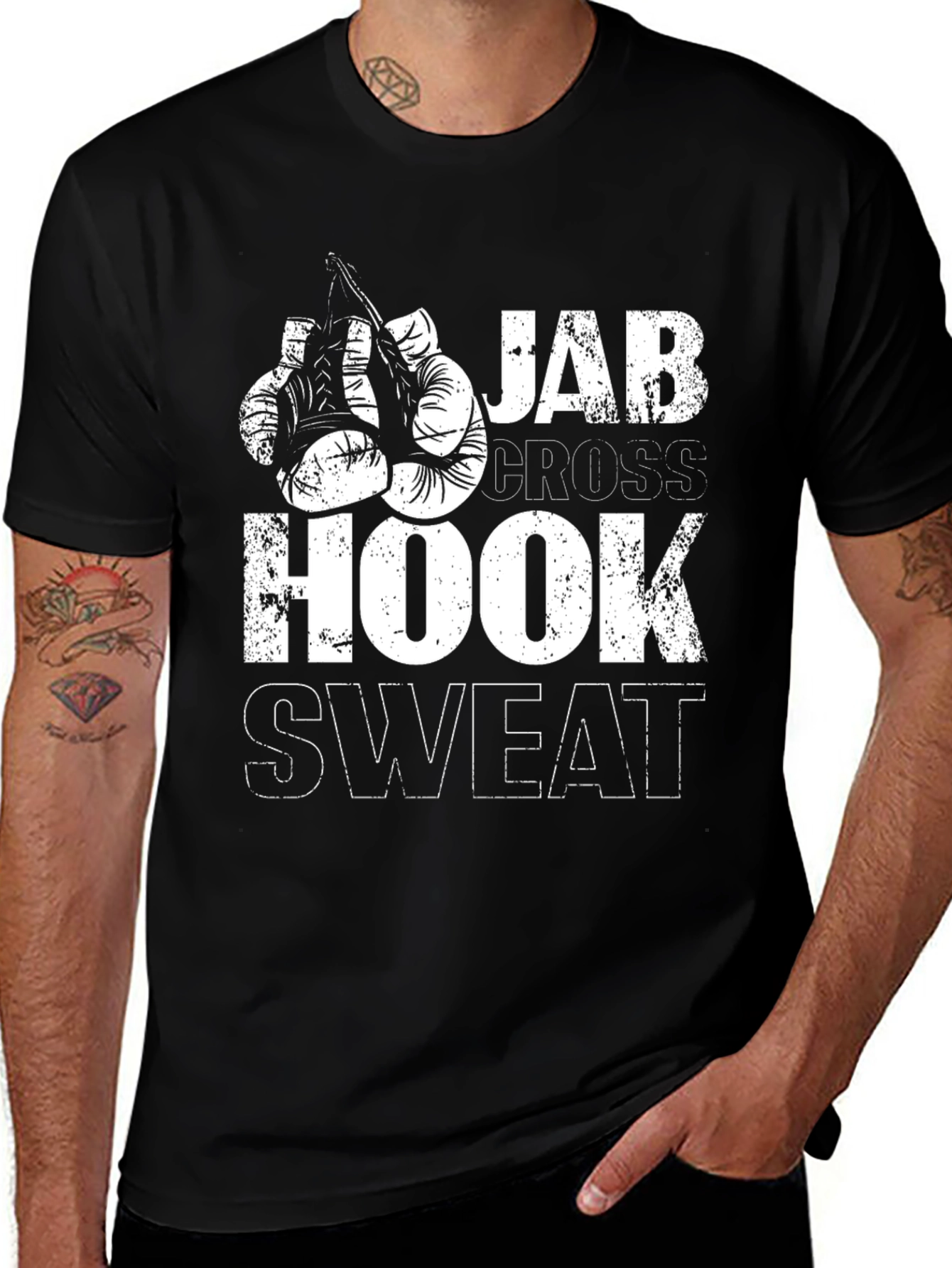 Boxing Jab Cross Hook Sweat T-Shirt