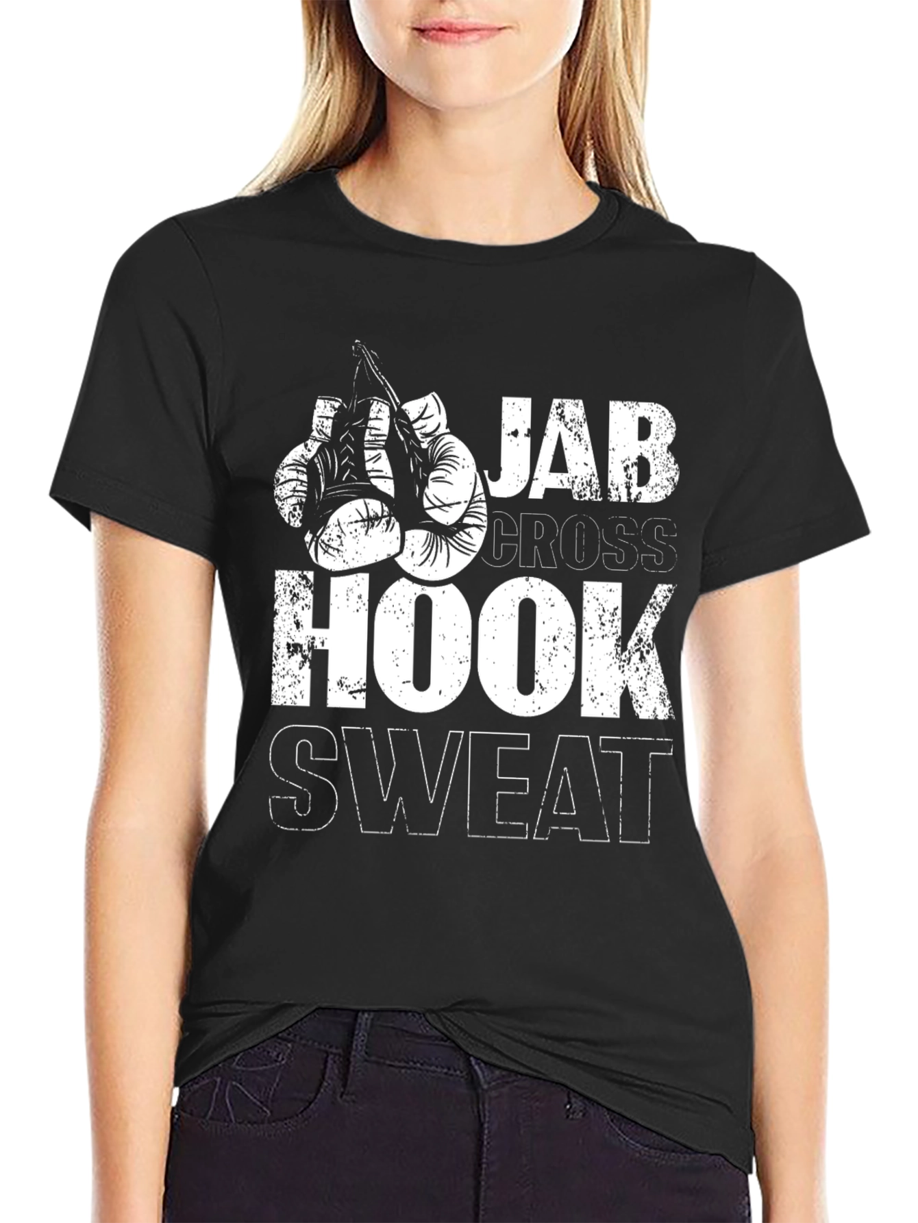 Boxing Jab Cross Hook Sweat T-Shirt