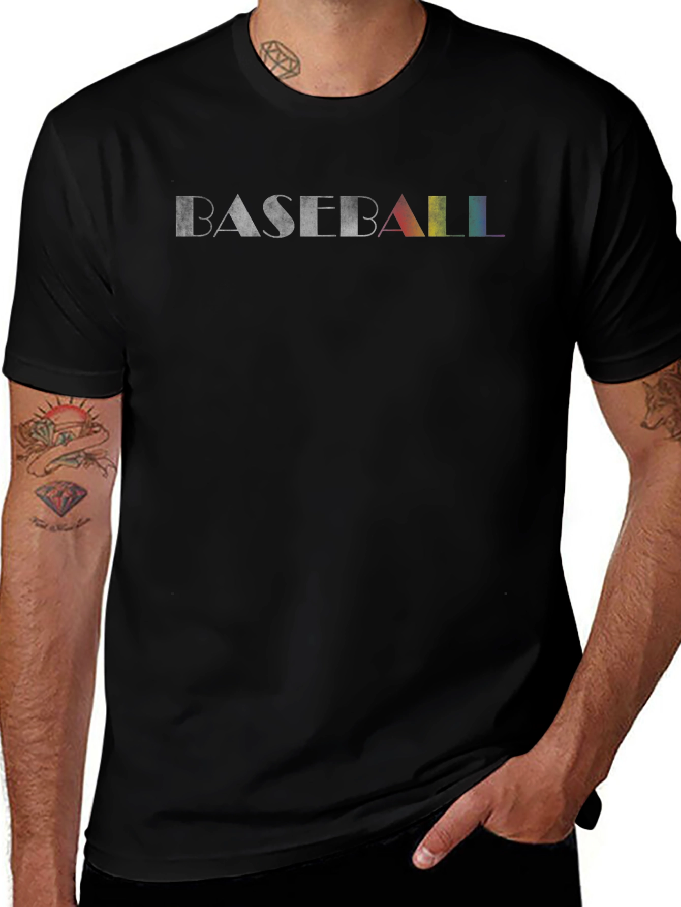 Baseball Pride T-Shirt - Black
