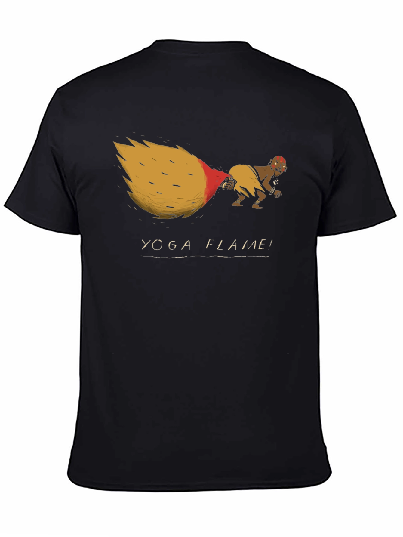 Yoga Flame Graphic Tee - Street Fighter Inspired