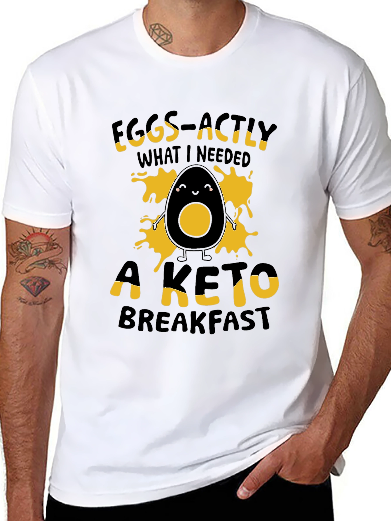 Keto Breakfast T-Shirt - Eggs-Actly What I Needed!