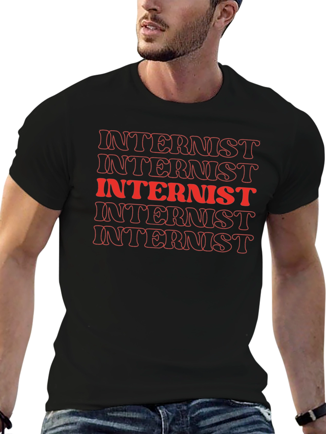 Internist Graphic Tee - Black