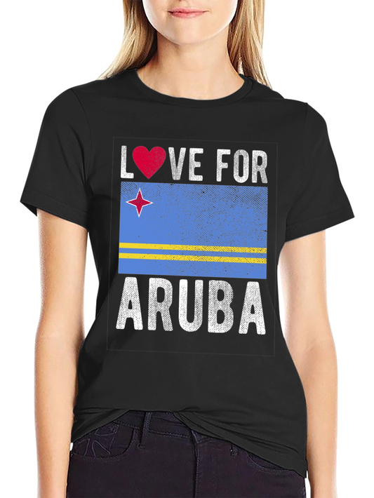 Aruba Love T-Shirt - Flag Design Tee