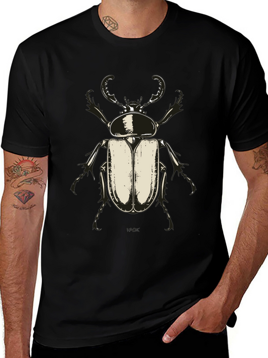 Beetle Graphic Tee - Bold Insect Design