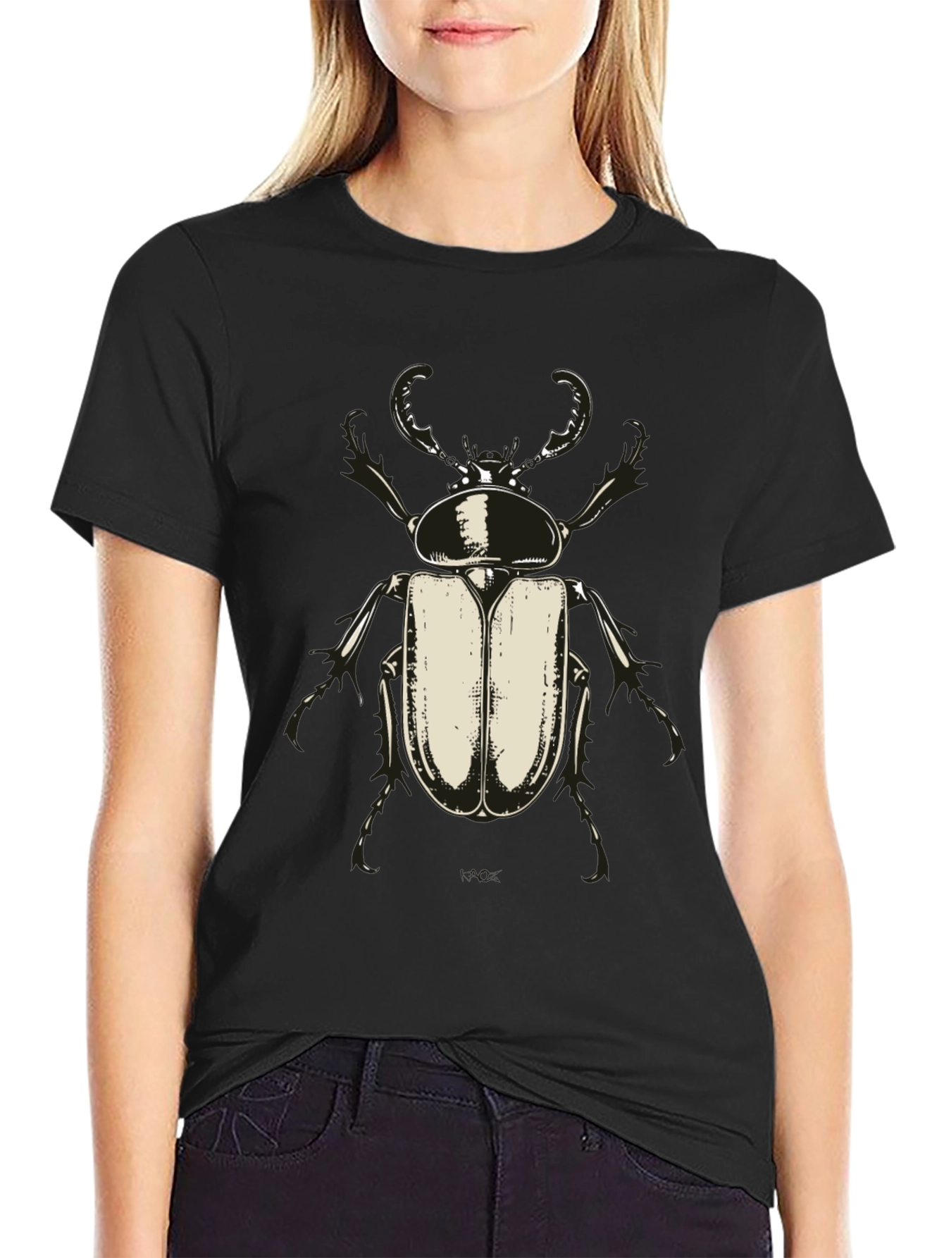 Beetle Graphic Tee - Bold Insect Design
