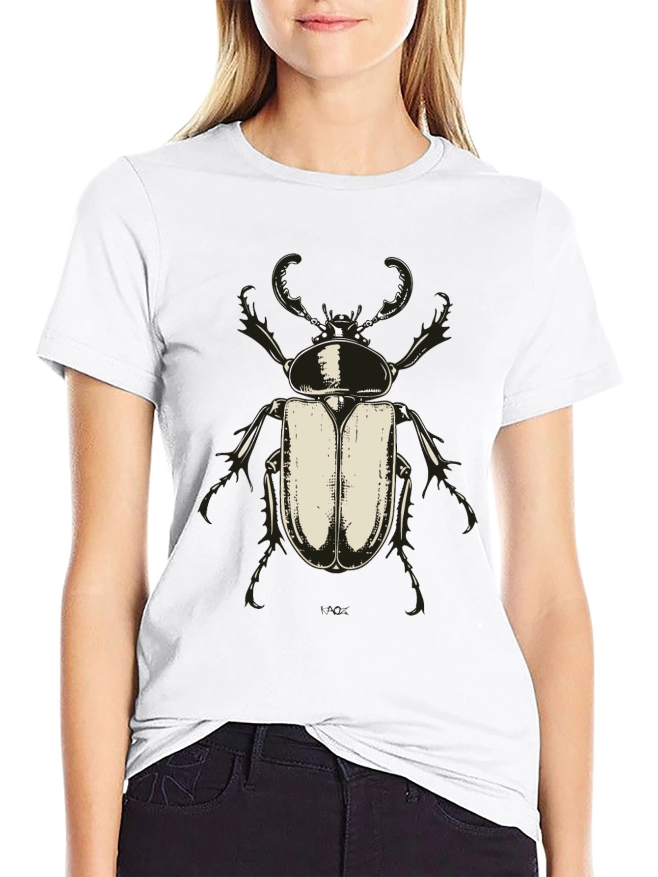 Beetle Graphic Tee - Bold Insect Design