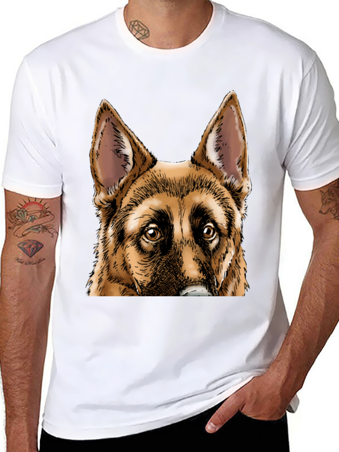 German Shepherd Dog Graphic T-Shirt