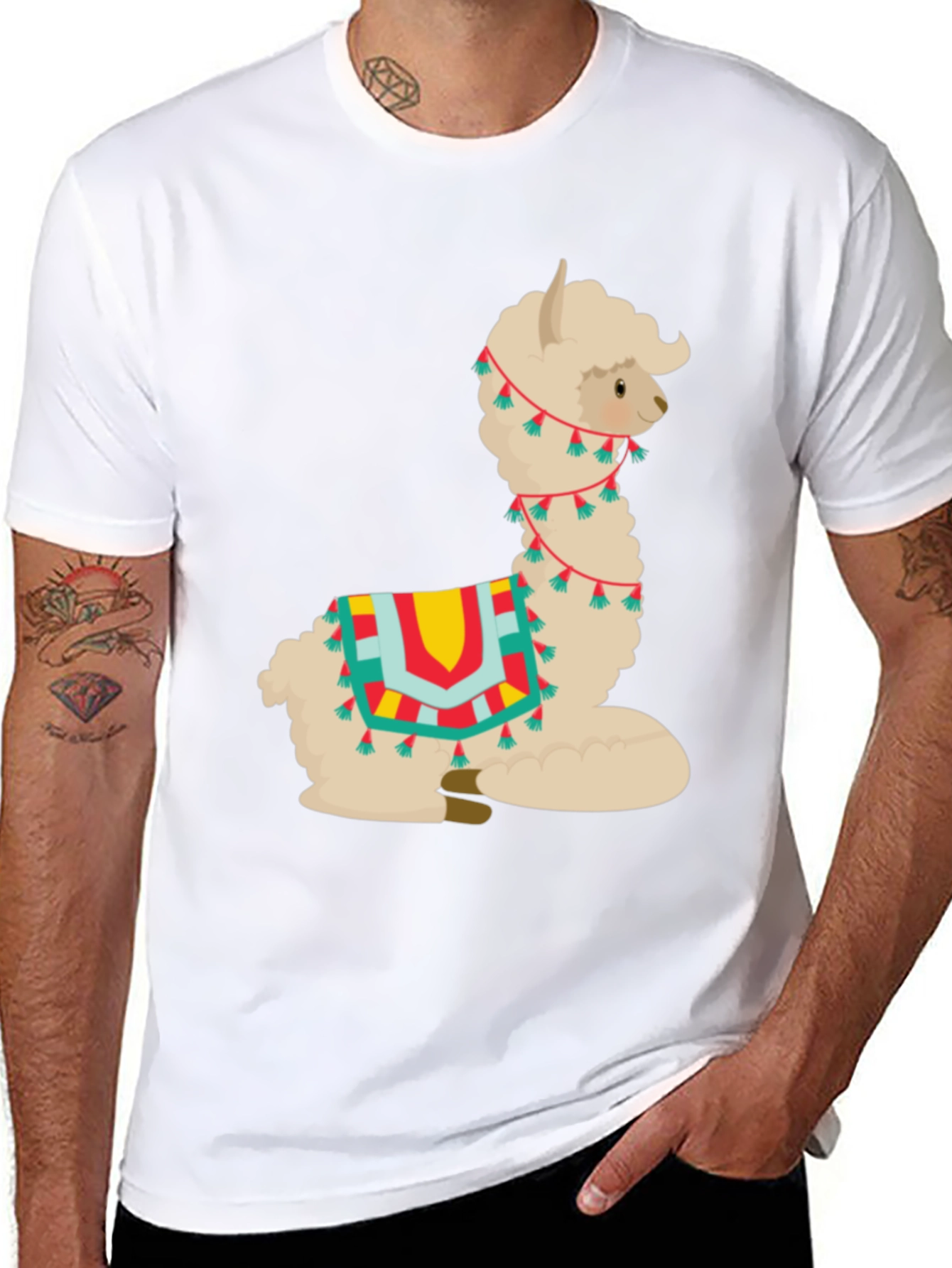 Alpaca T-Shirt - Cute Cartoon Llama Graphic Tee