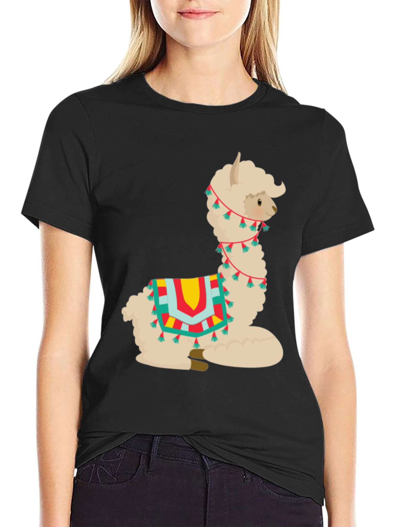 Alpaca T-Shirt - Cute Cartoon Llama Graphic Tee