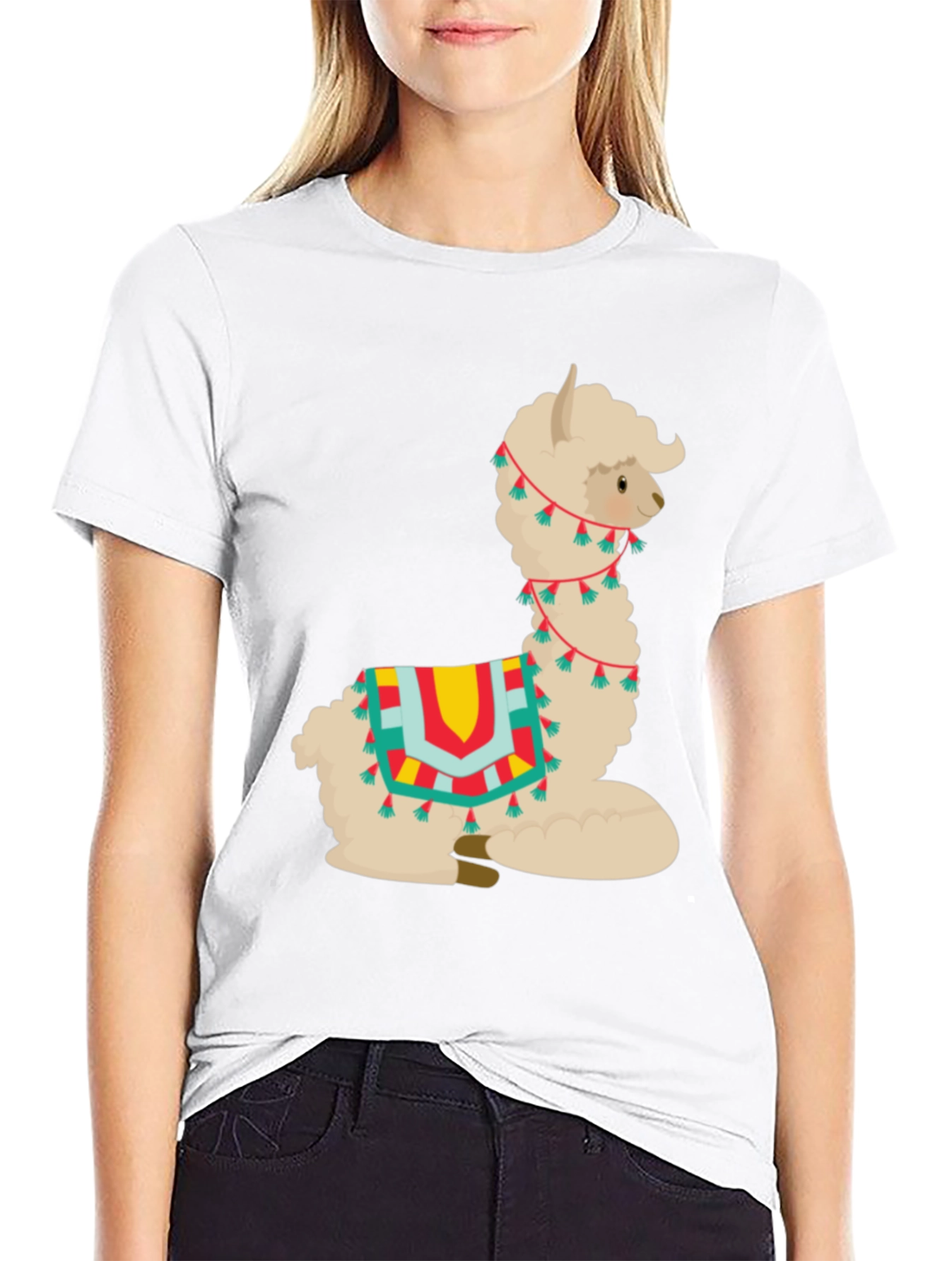 Alpaca T-Shirt - Cute Cartoon Llama Graphic Tee