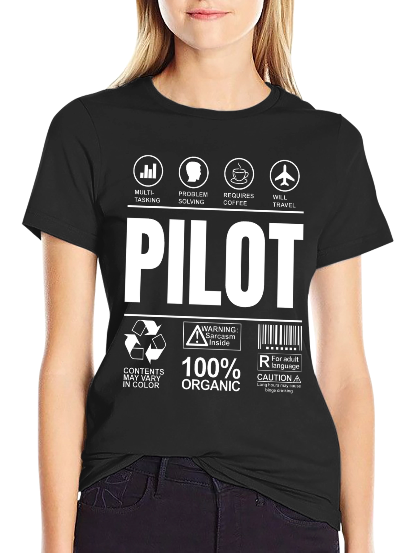 Pilot T-Shirt: Multi-Tasking Problem Solving Requires Coffee