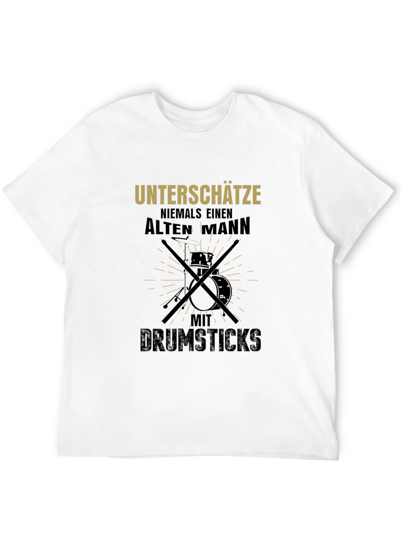 Drummer Old Man T-Shirt: Never Underestimate!