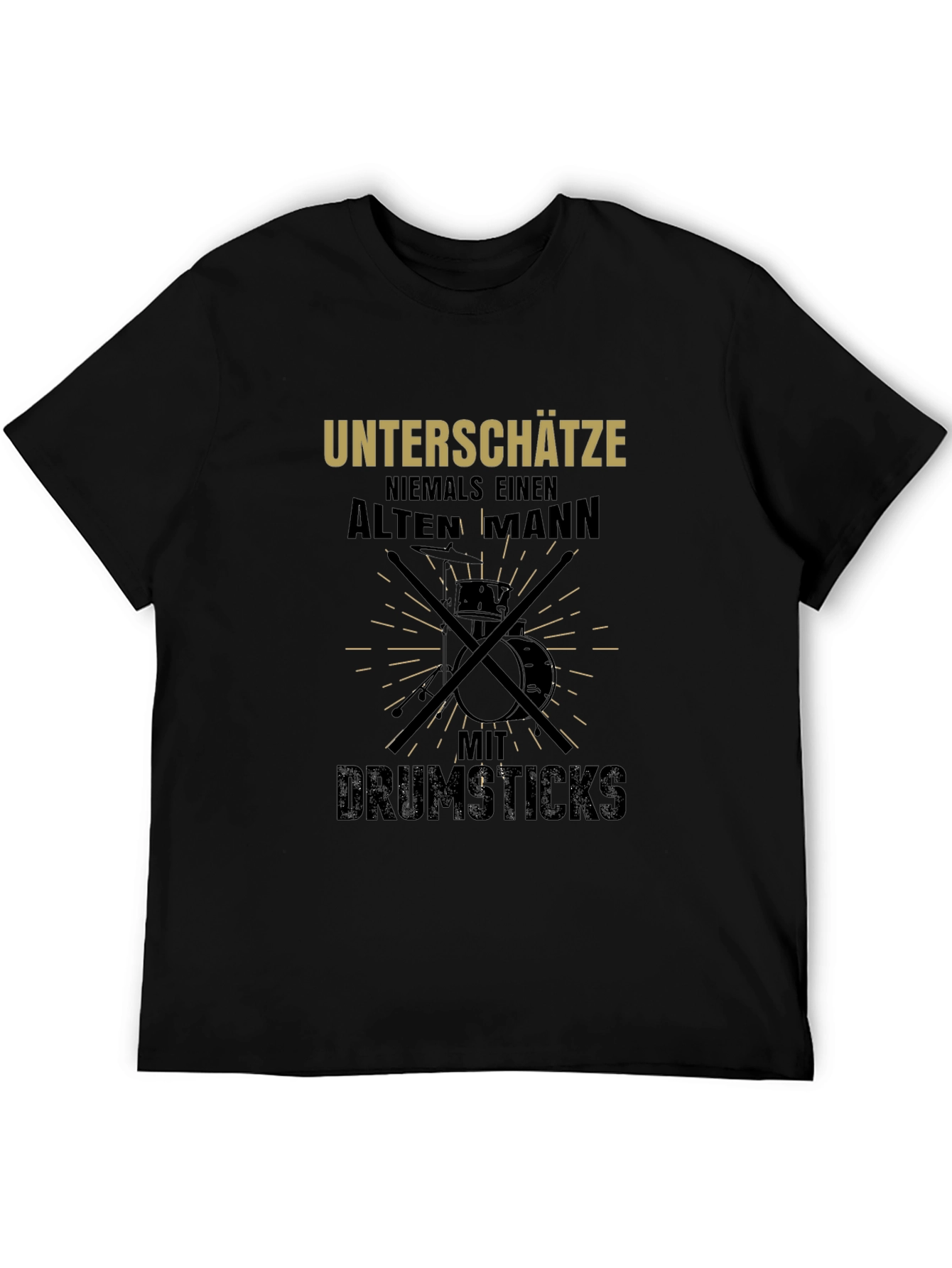 Drummer Old Man T-Shirt: Never Underestimate!