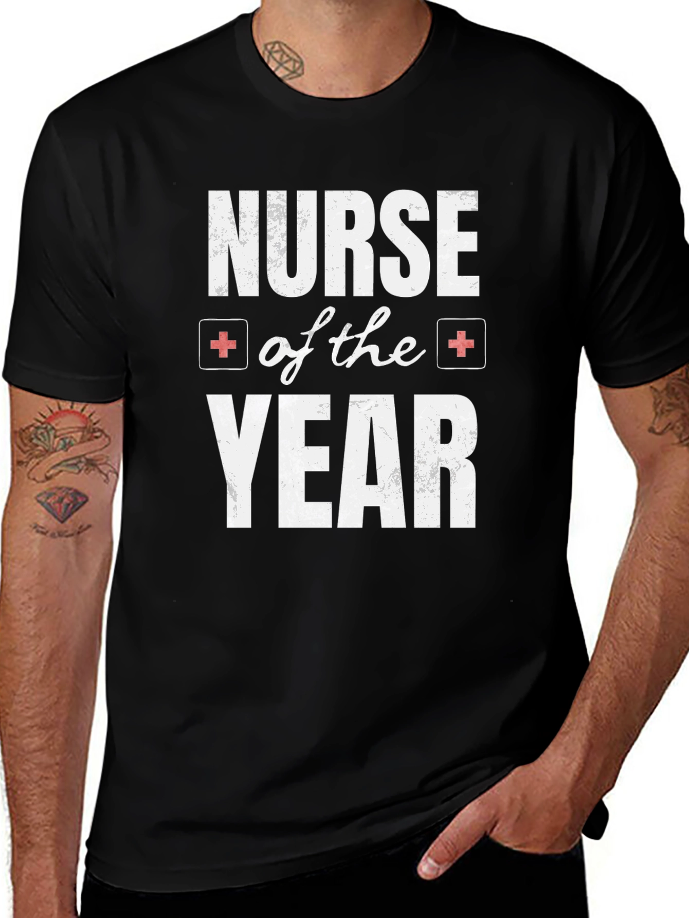 Nurse of the Year Black T-Shirt