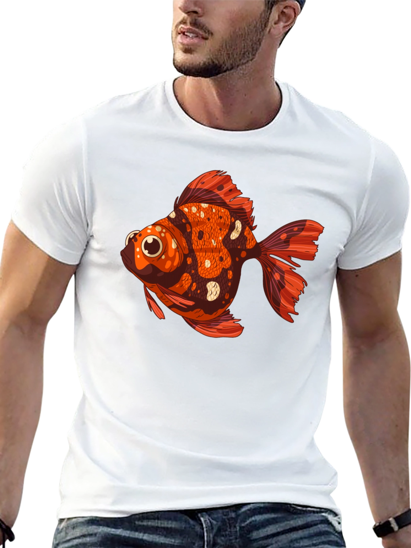 Goldfish Graphic Tee - Unique Animal T-Shirt