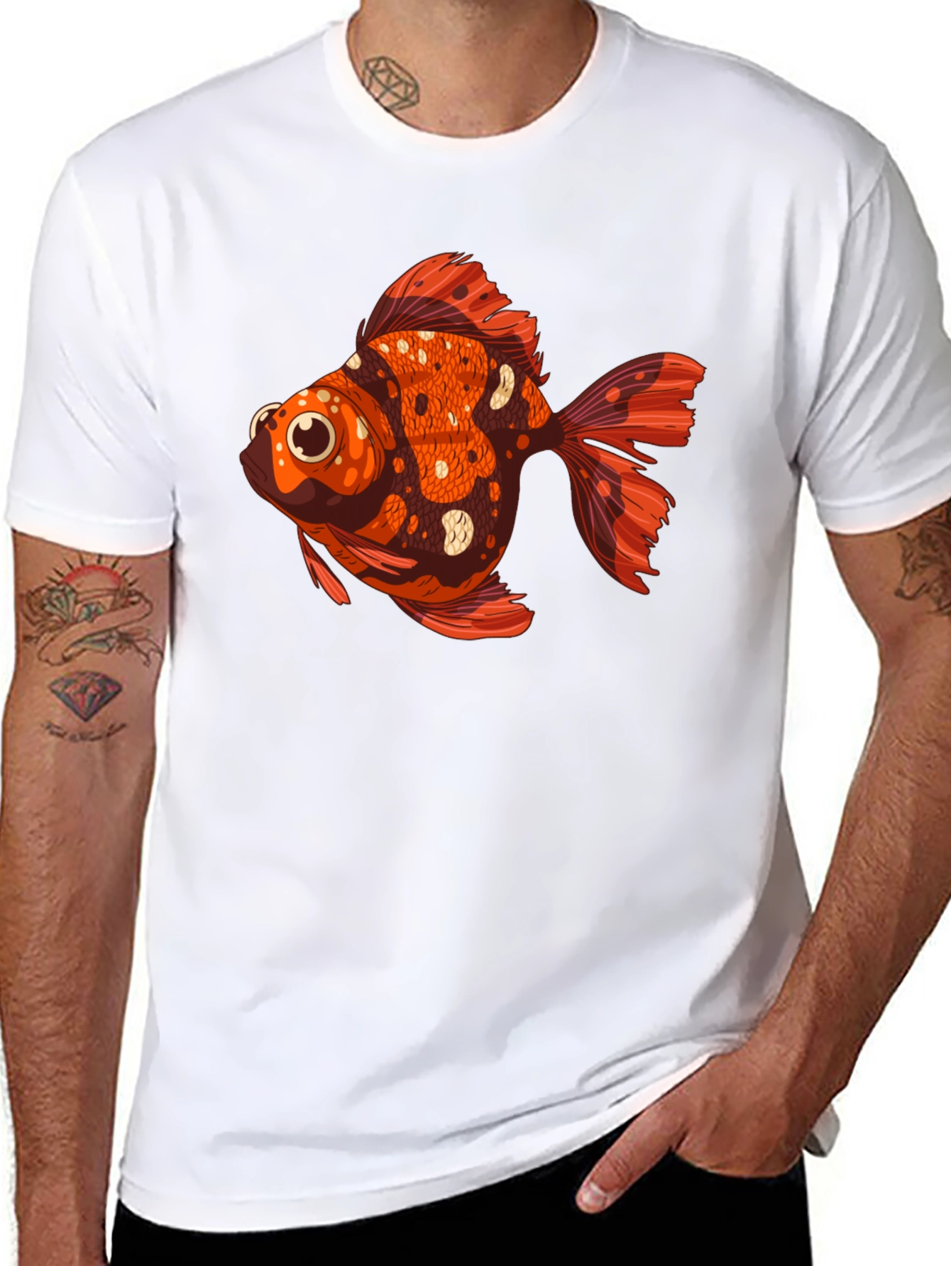 Goldfish Graphic Tee - Unique Animal T-Shirt
