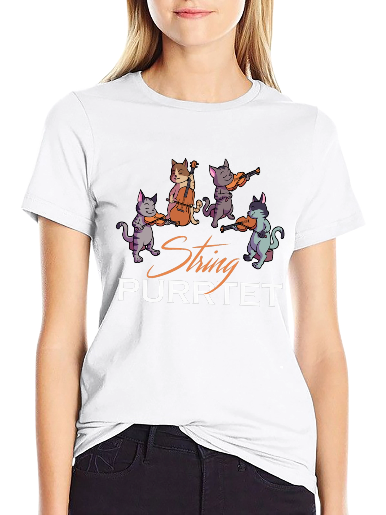 String Purrtet Cats Music T-Shirt