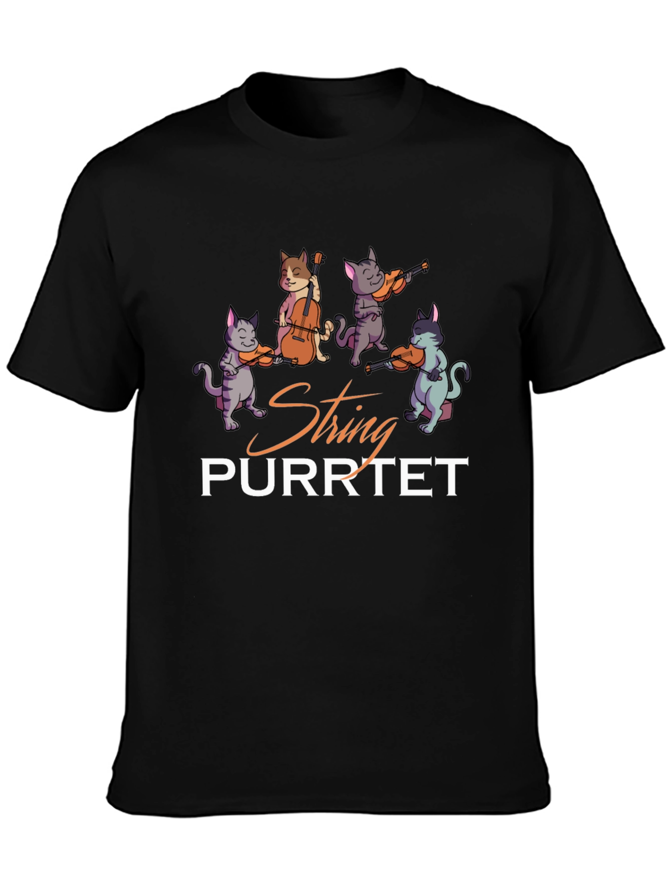 String Purrtet Cats Music T-Shirt