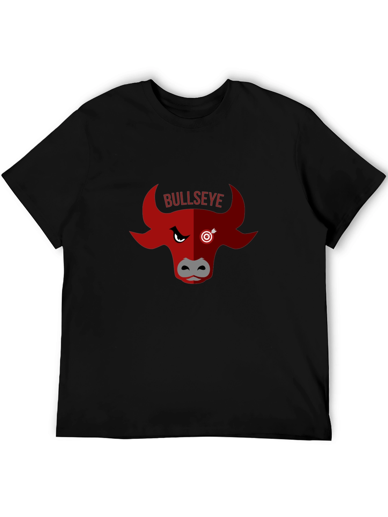 Bullseye Graphic Tee - Unique Bull Design