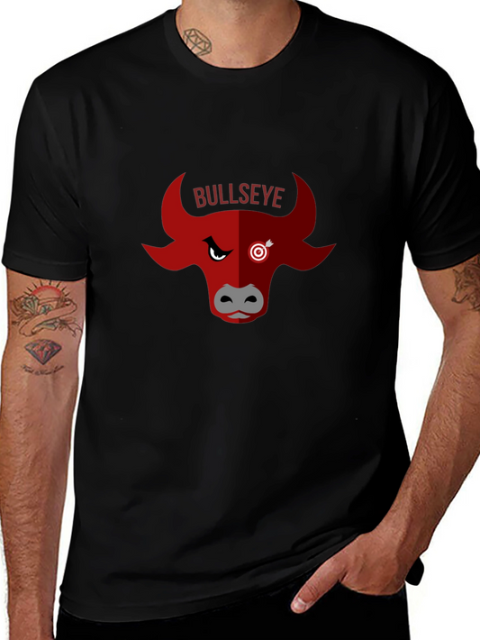 Bullseye Graphic Tee - Unique Bull Design