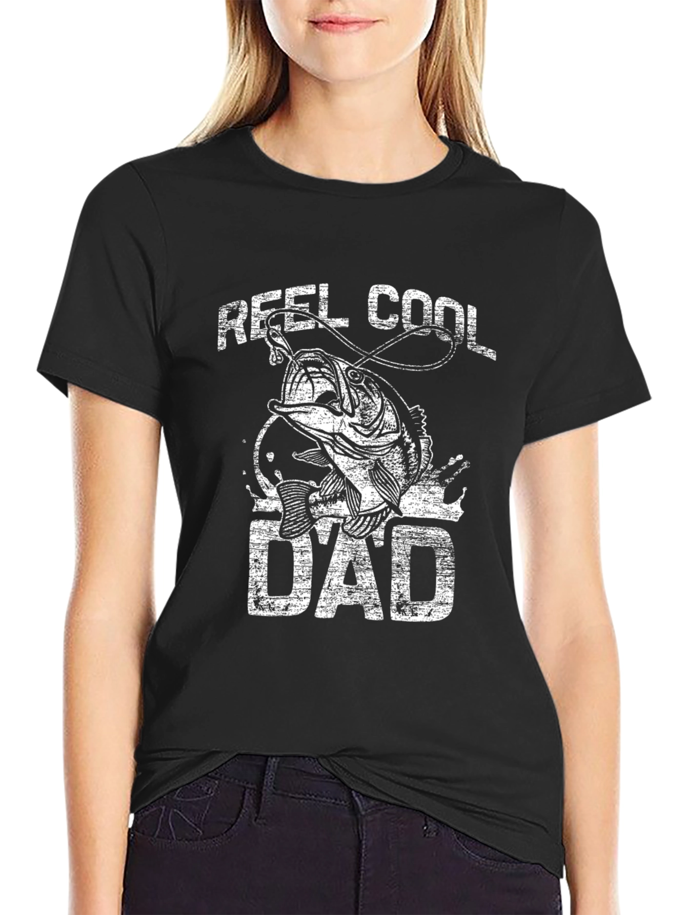 Reel Cool Dad Fishing Graphic T-Shirt