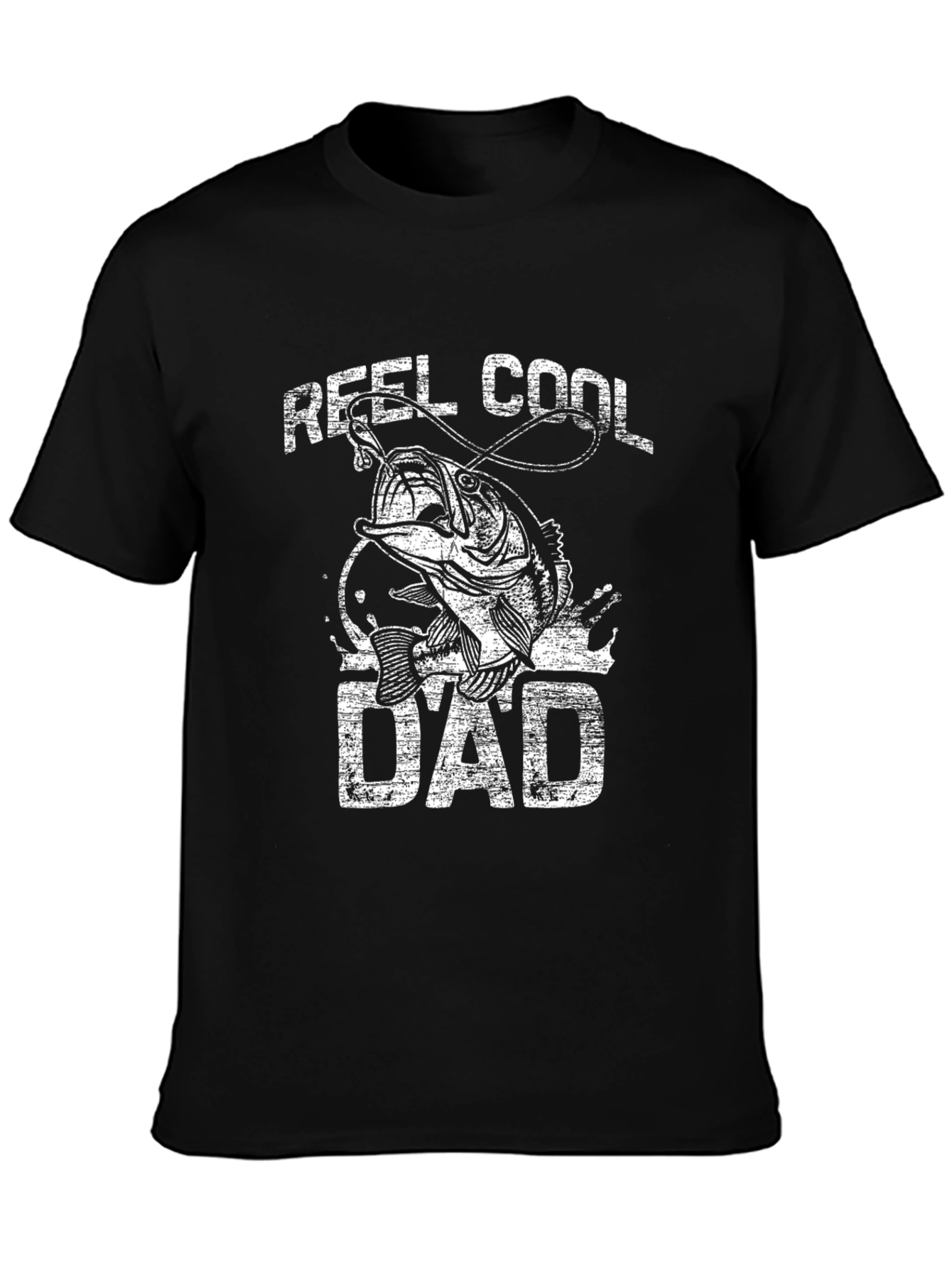 Reel Cool Dad Fishing Graphic T-Shirt