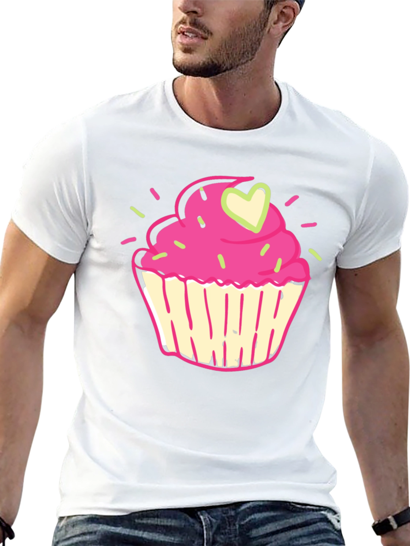 Cupcake Graphic Print T-Shirt