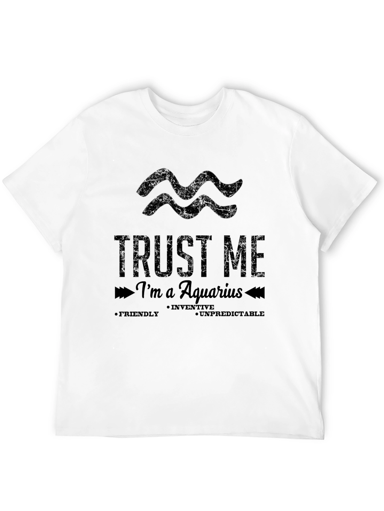 Trust Me Im an Aquarius Graphic Tee - Black