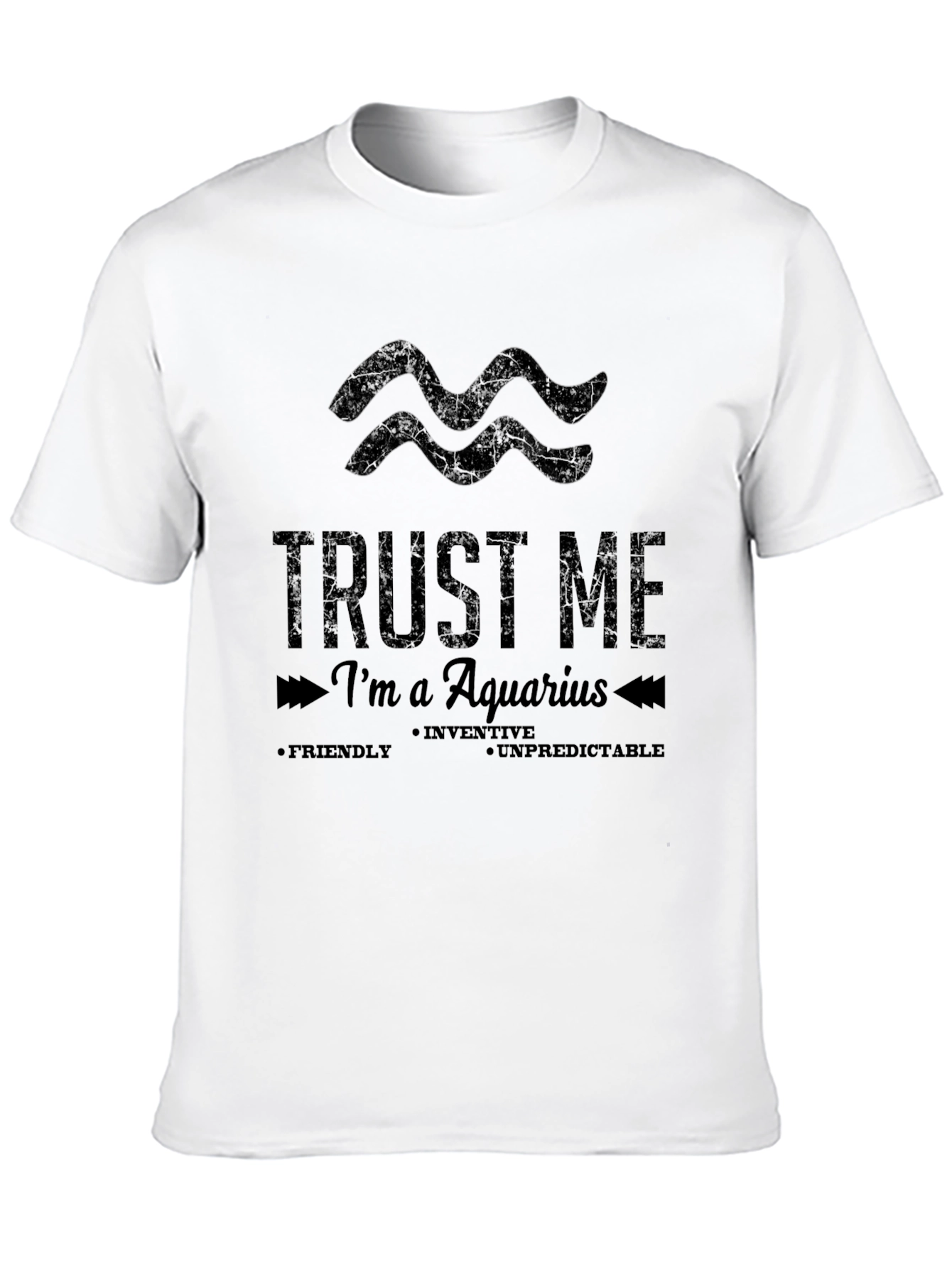 Trust Me Im an Aquarius Graphic Tee - Black