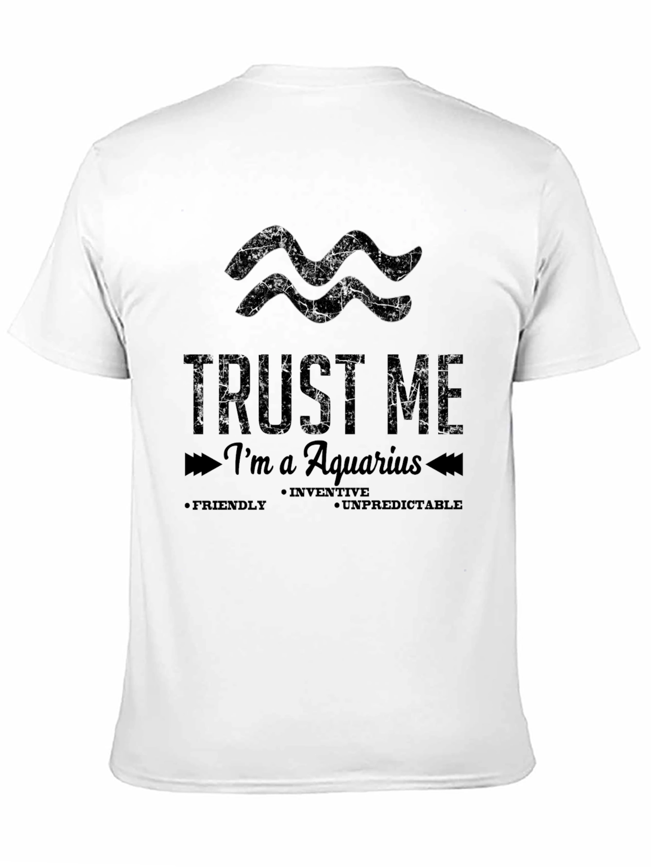 Trust Me Im an Aquarius Graphic Tee - Black