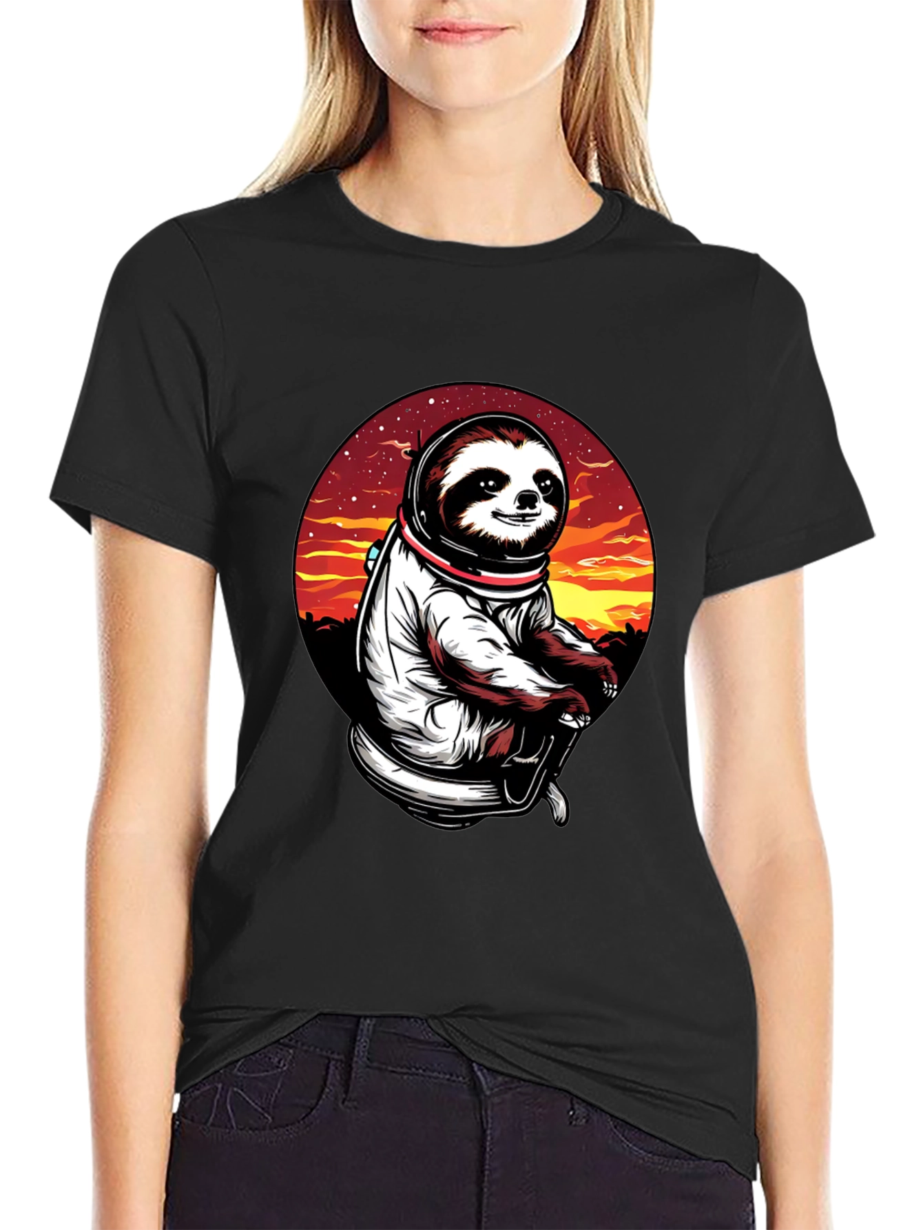 Sloth Astronaut T-Shirt - Space Explorer Tee
