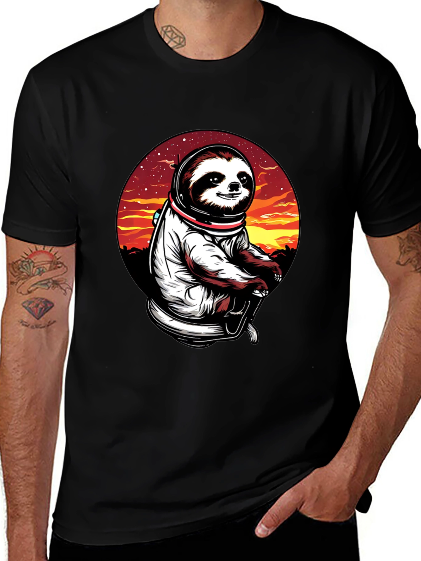 Sloth Astronaut T-Shirt - Space Explorer Tee