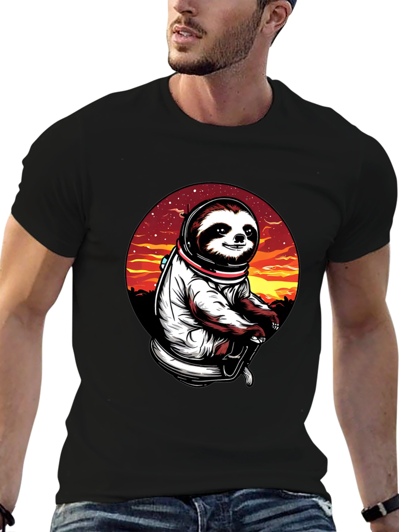 Sloth Astronaut T-Shirt - Space Explorer Tee