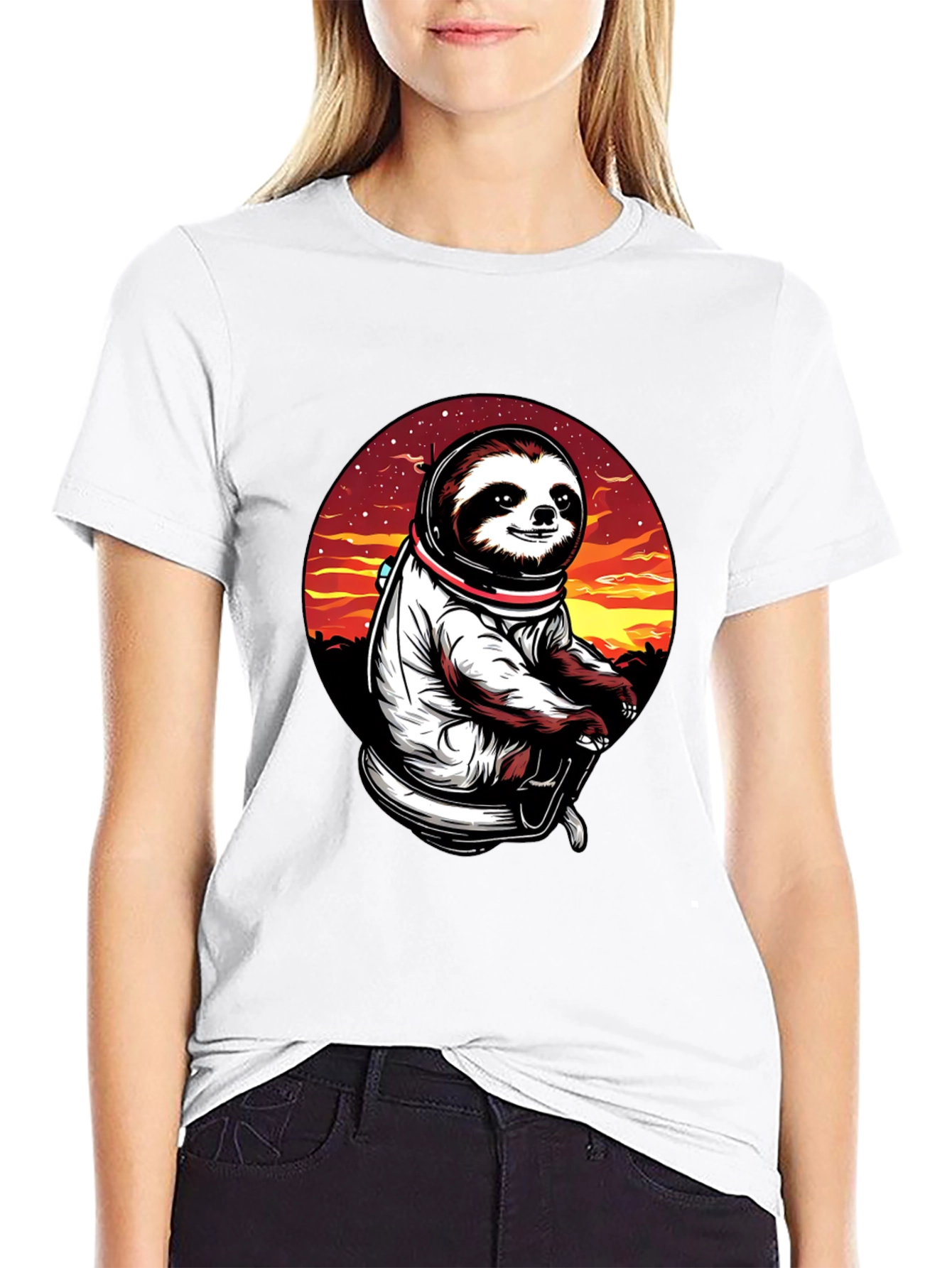 Sloth Astronaut T-Shirt - Space Explorer Tee