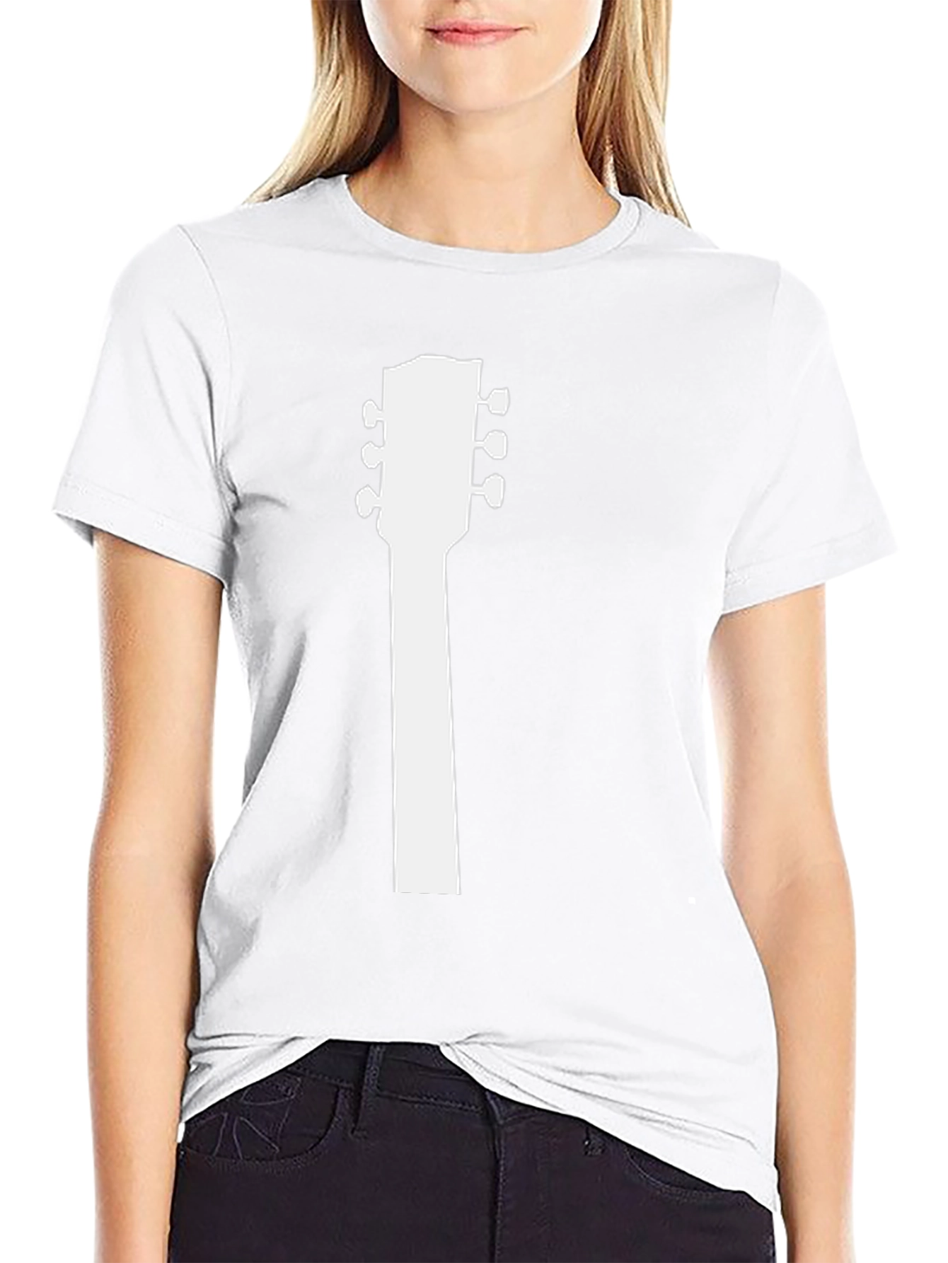 Guitar Headstock Tee - Rocker Music Shirt