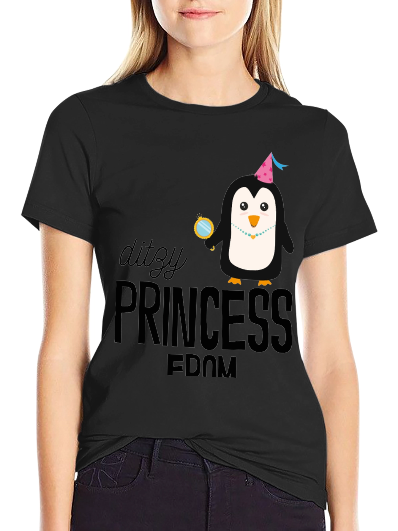 Penguin Princess T-Shirt - Whimsical & Fun!
