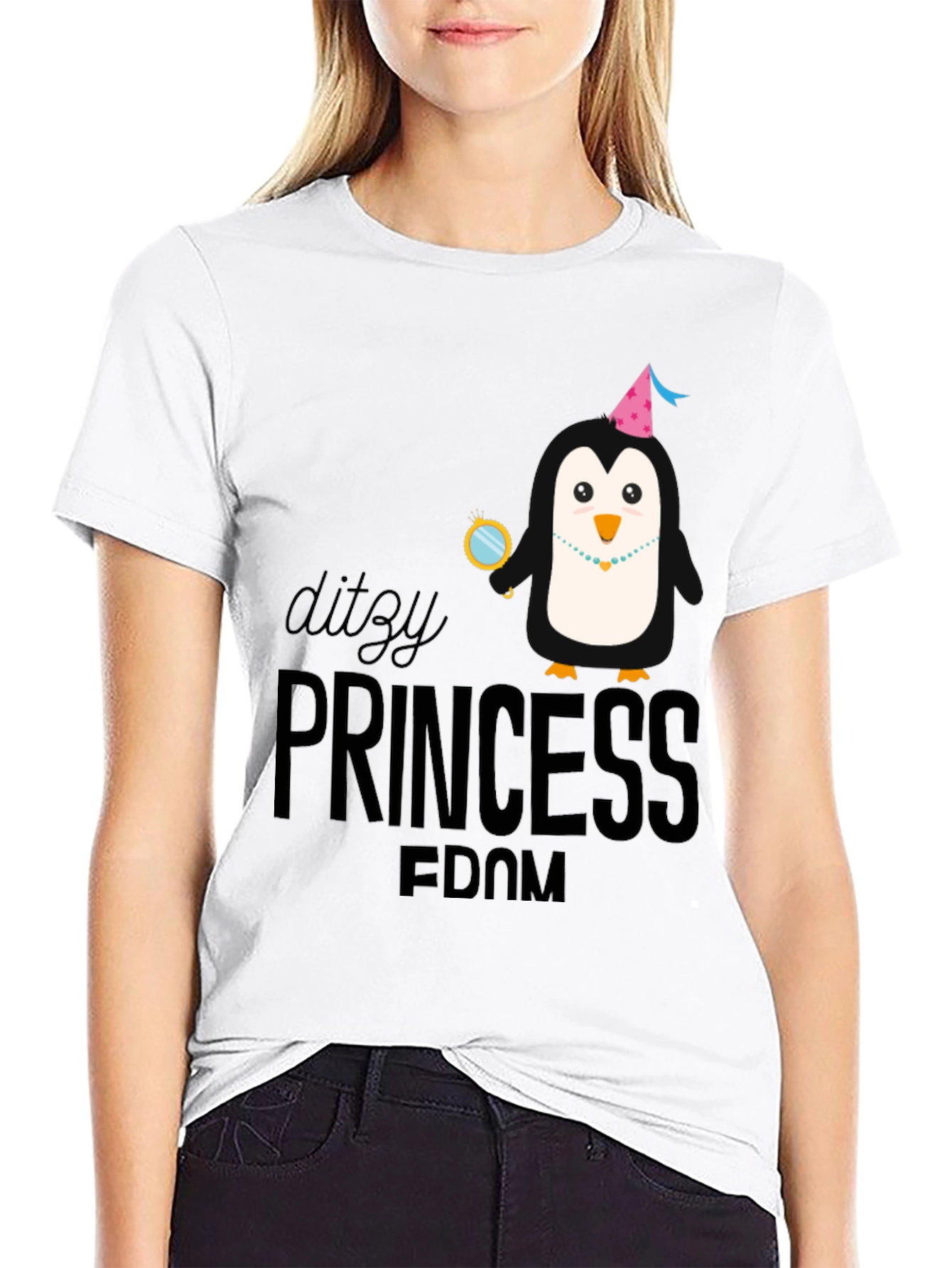Penguin Princess T-Shirt - Whimsical & Fun!