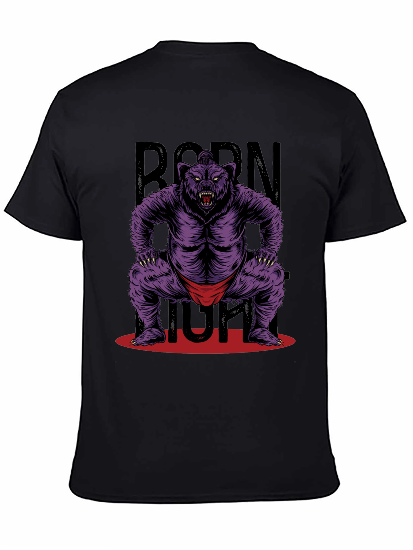 Born Tough Bear Graphic T-Shirt
