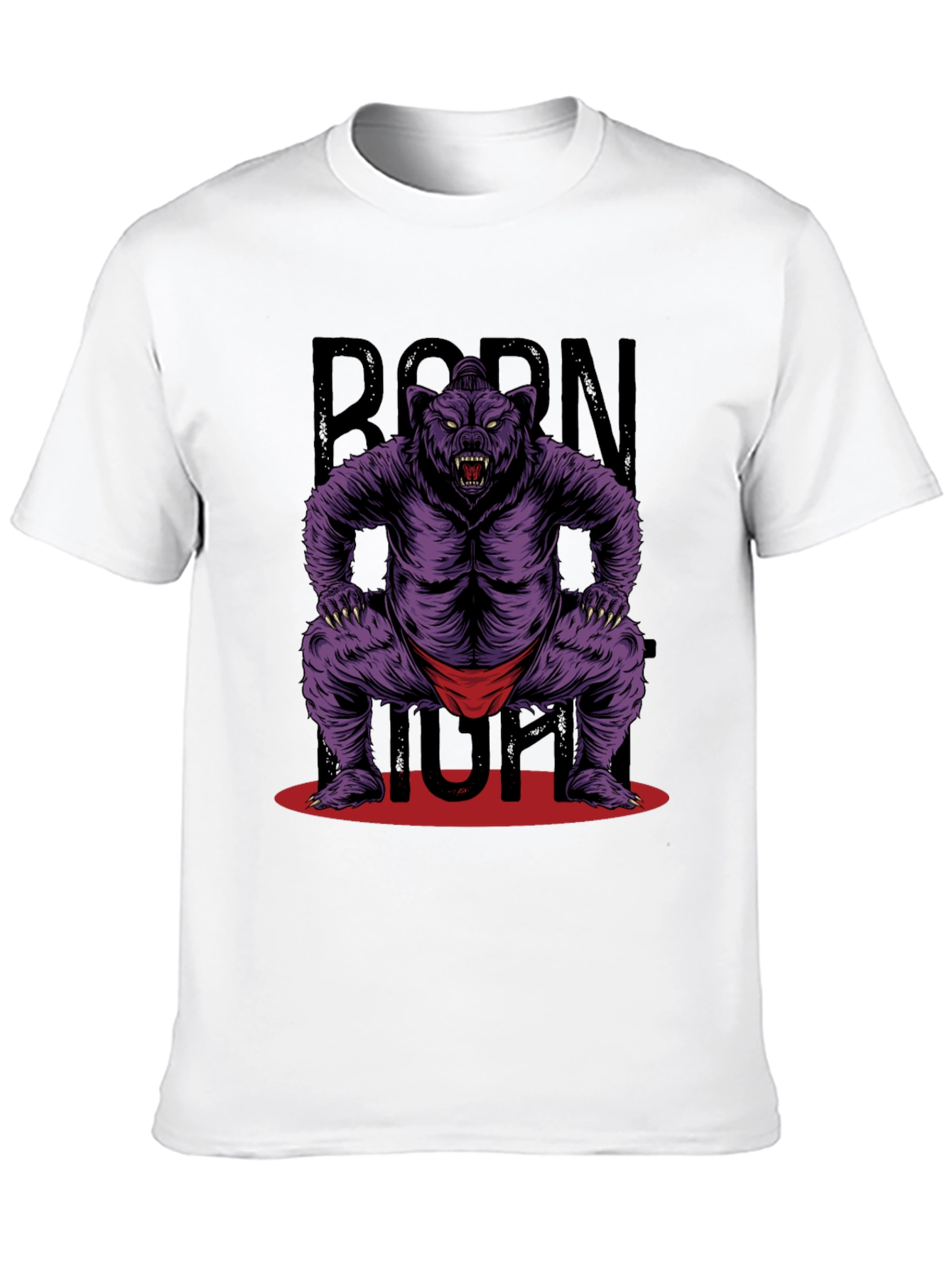 Born Tough Bear Graphic T-Shirt