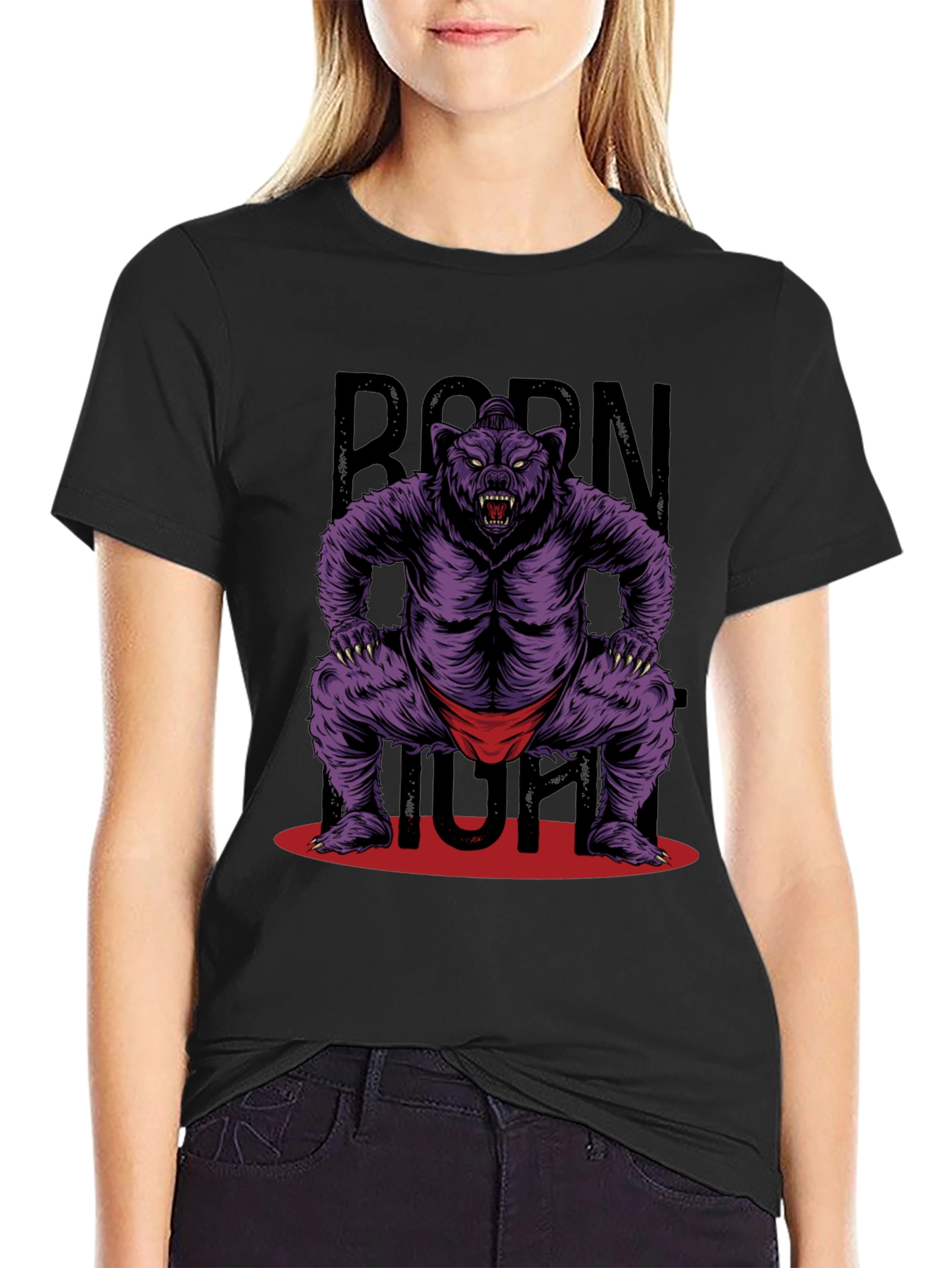 Born Tough Bear Graphic T-Shirt