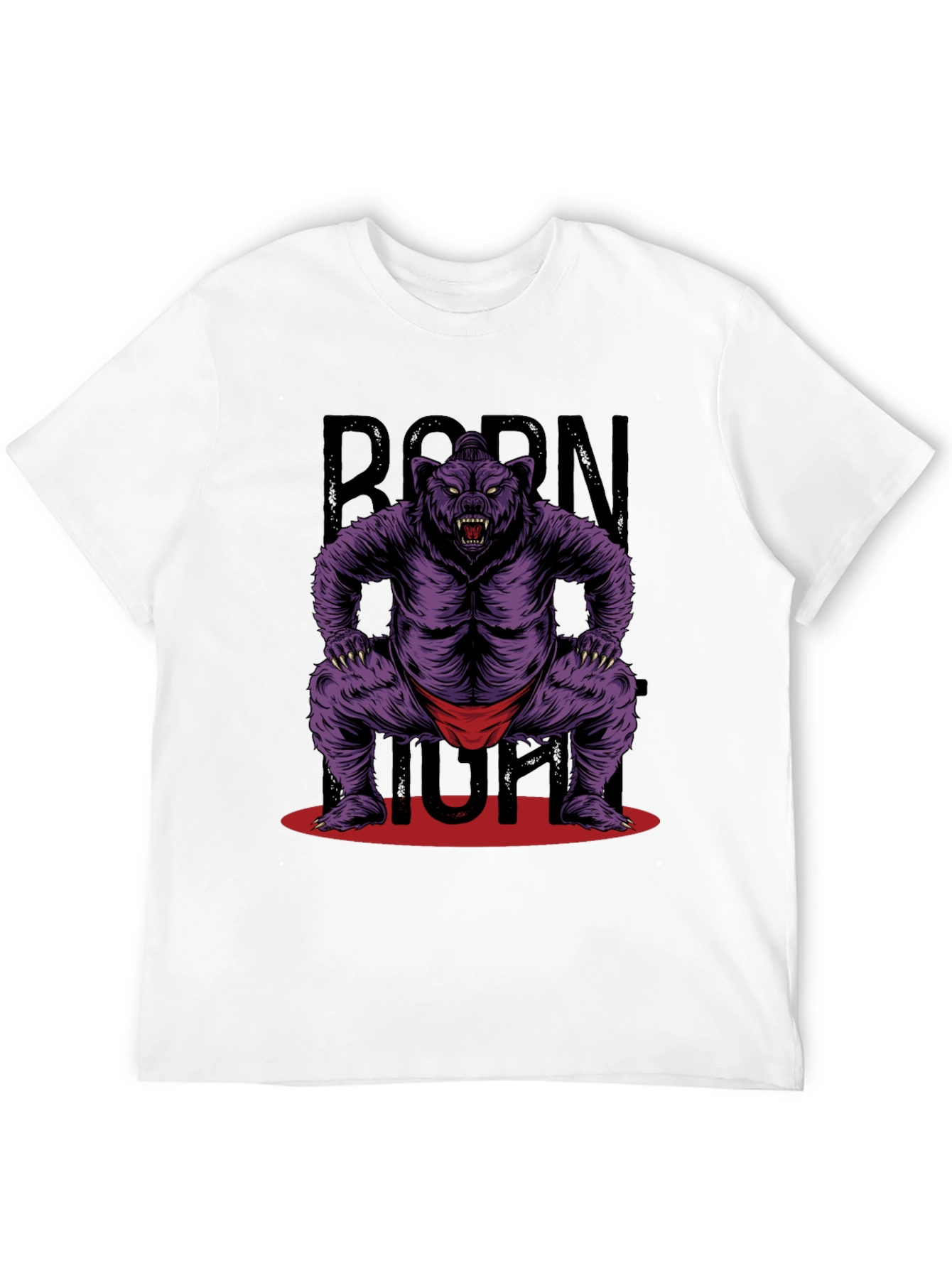 Born Tough Bear Graphic T-Shirt