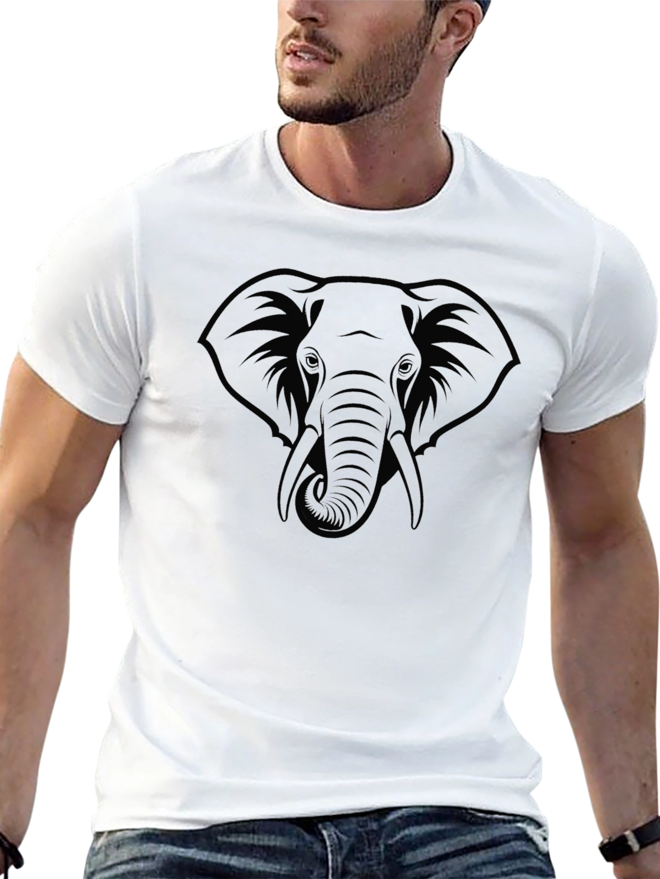 Elephant Graphic Tee - Cool Animal Design