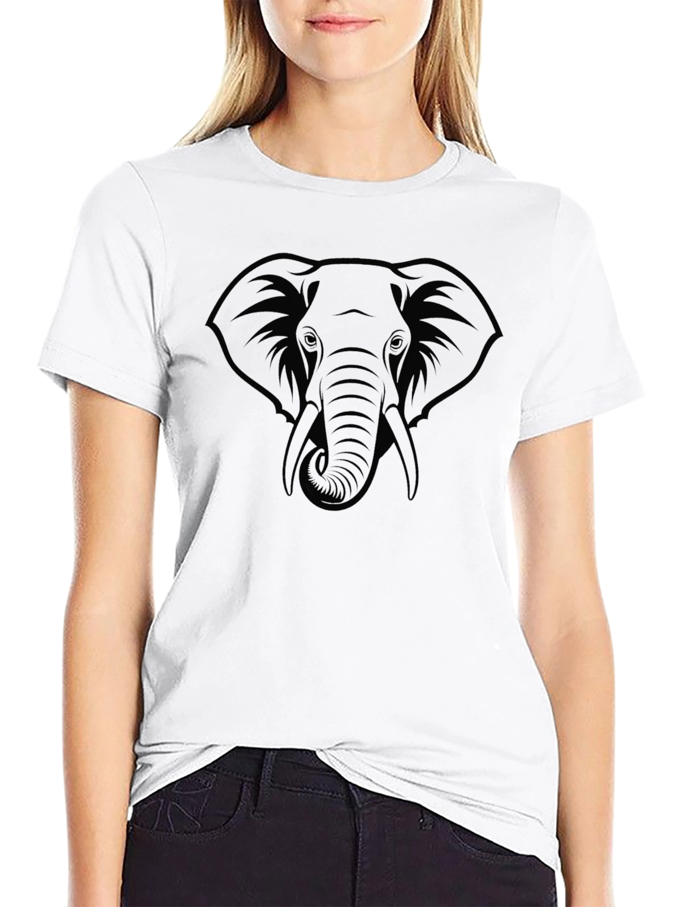 Elephant Graphic Tee - Cool Animal Design