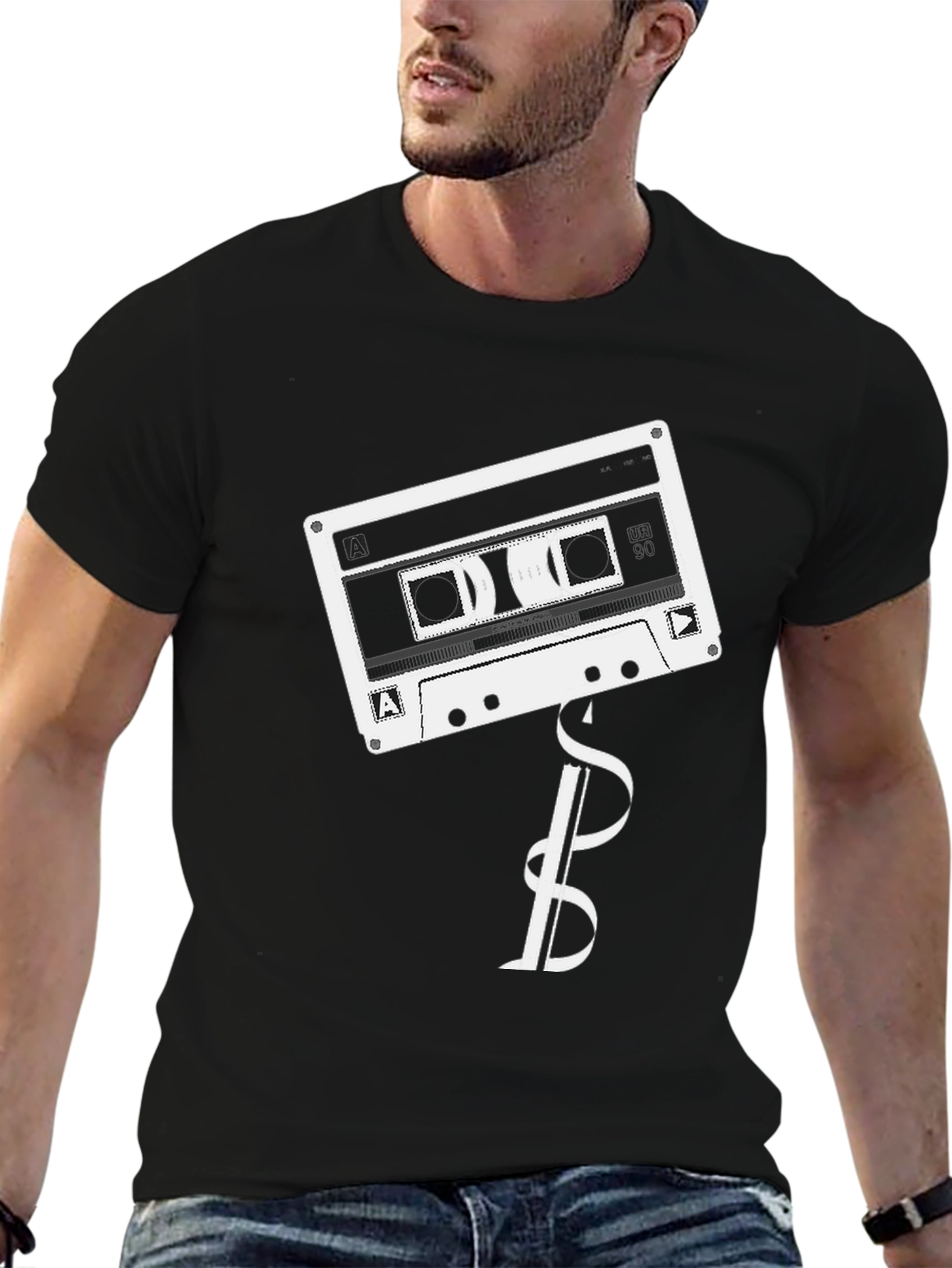 Retro Cassette Tape Graphic T-Shirt - Classic Music Tee